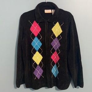 🌺 5/$25 Alfred Dunner Cardigan Sz 1X